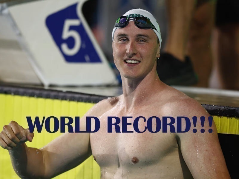NEW Men's 50m Freestyle World Record for Cameron McEvoy!